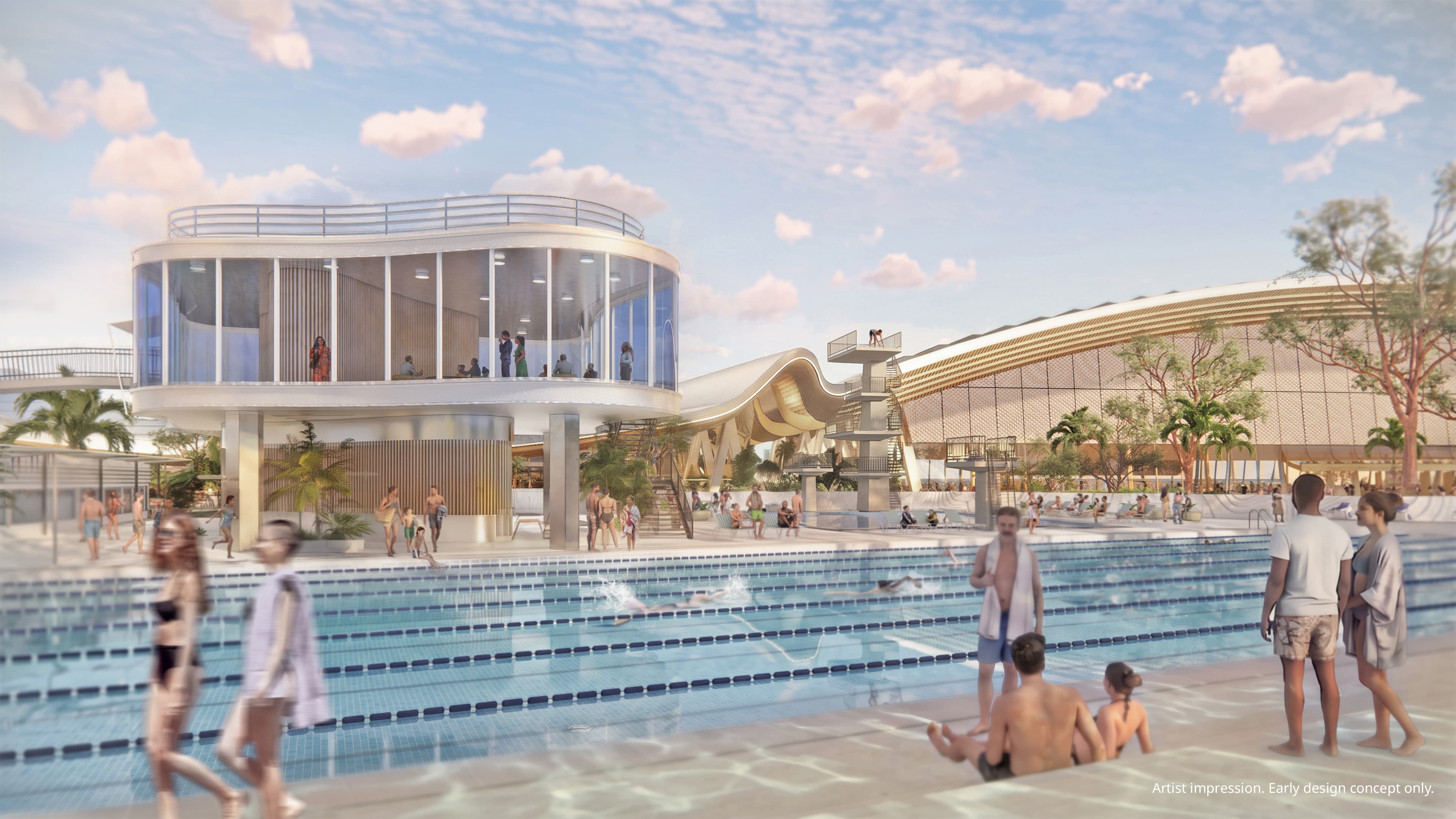 National Aquatic Centre Artists Impression