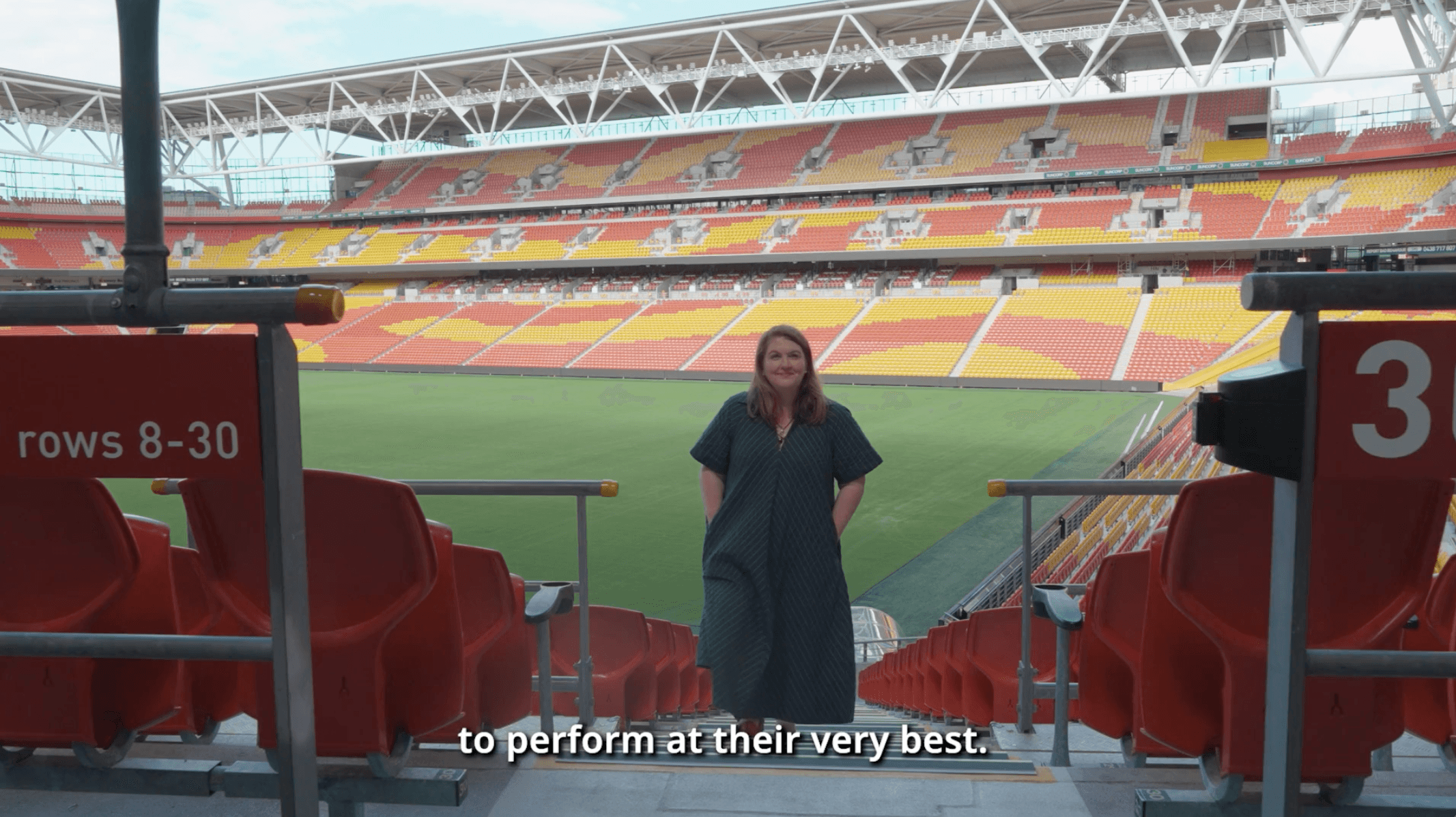 Lucy O’Driscoll, Project Director at COX + Hassell, at Suncorp Stadium