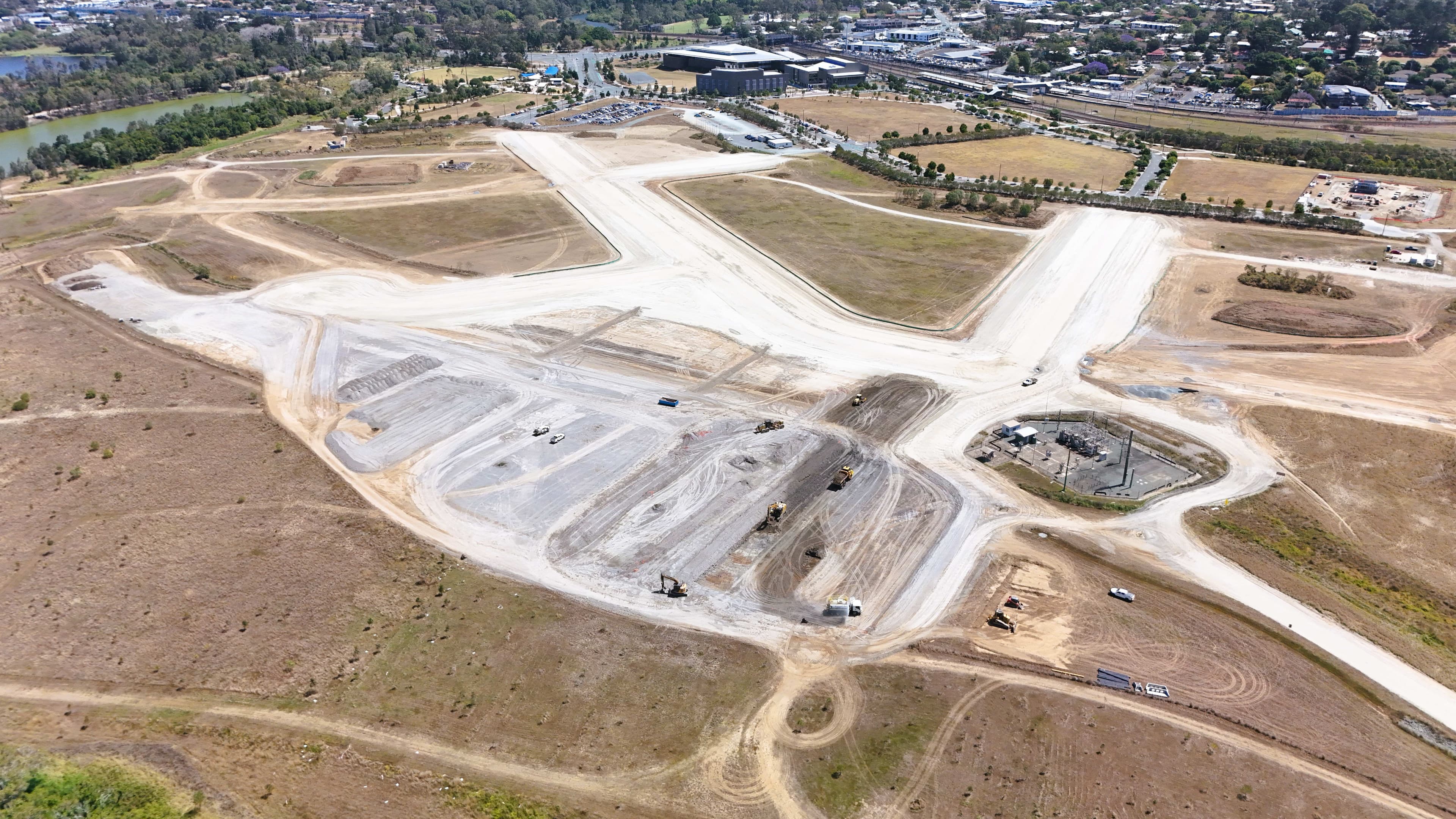 Aerial view of Moreton Bay Indoor Sport Centre (9 Oct 2025)
