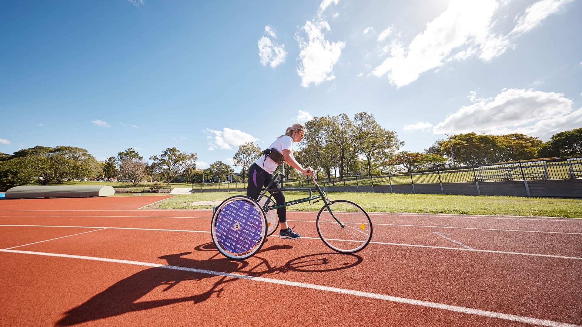 Frame runner at UQ Athletics Centre