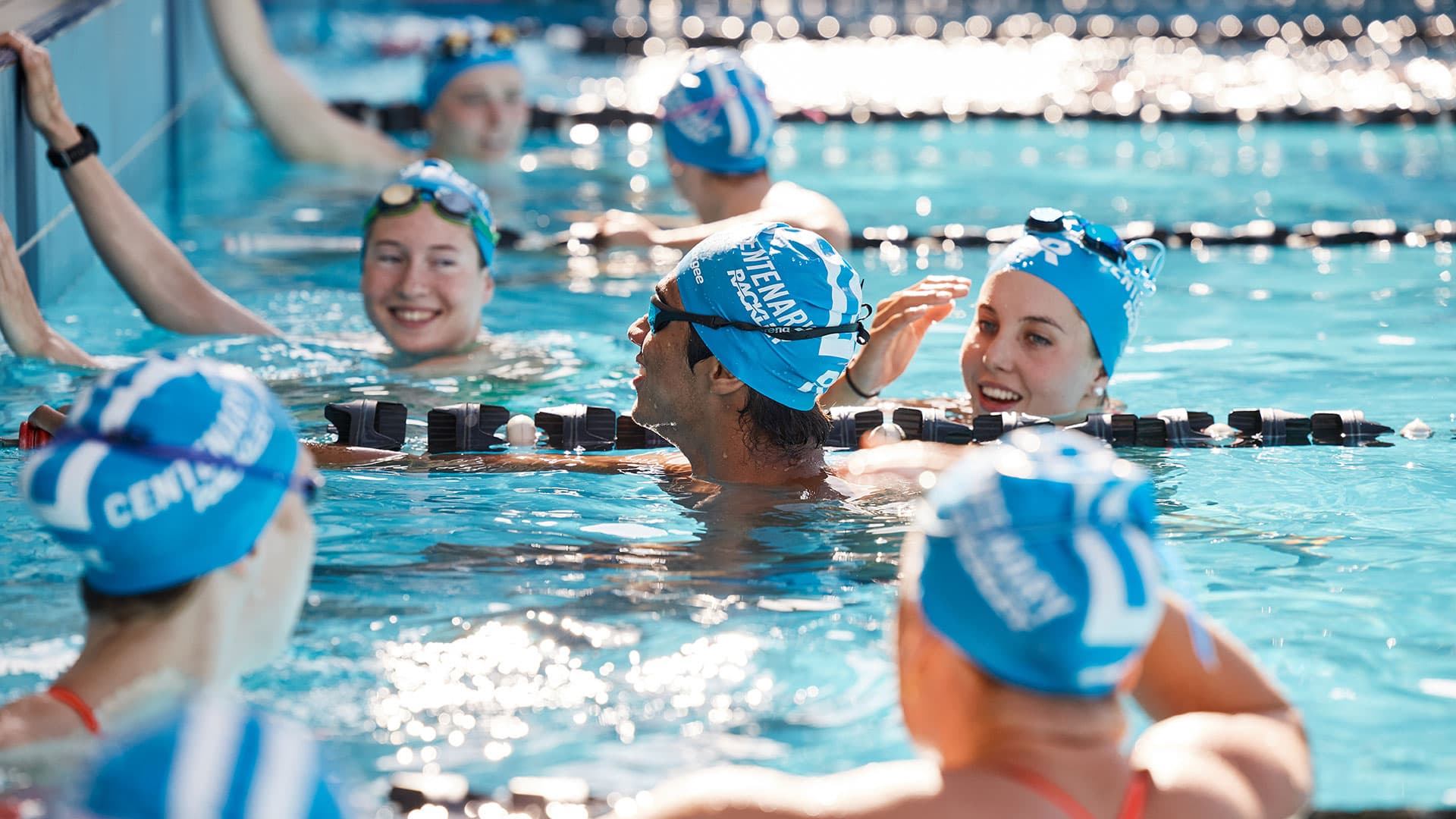 Athletes at Centenary Pool