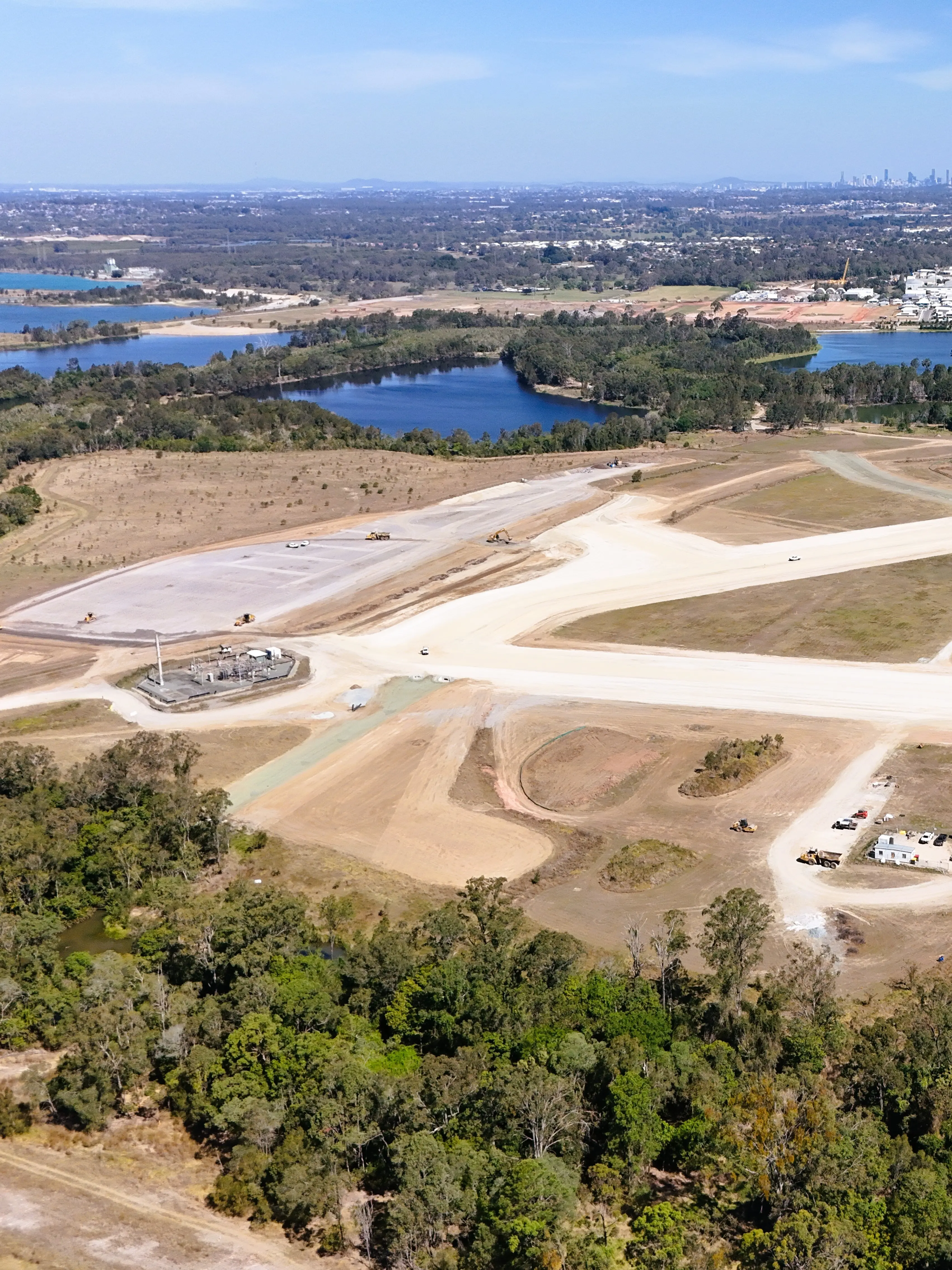 3:4 Earth works at the site of the new Moreton Bay Indoor Sport Centre