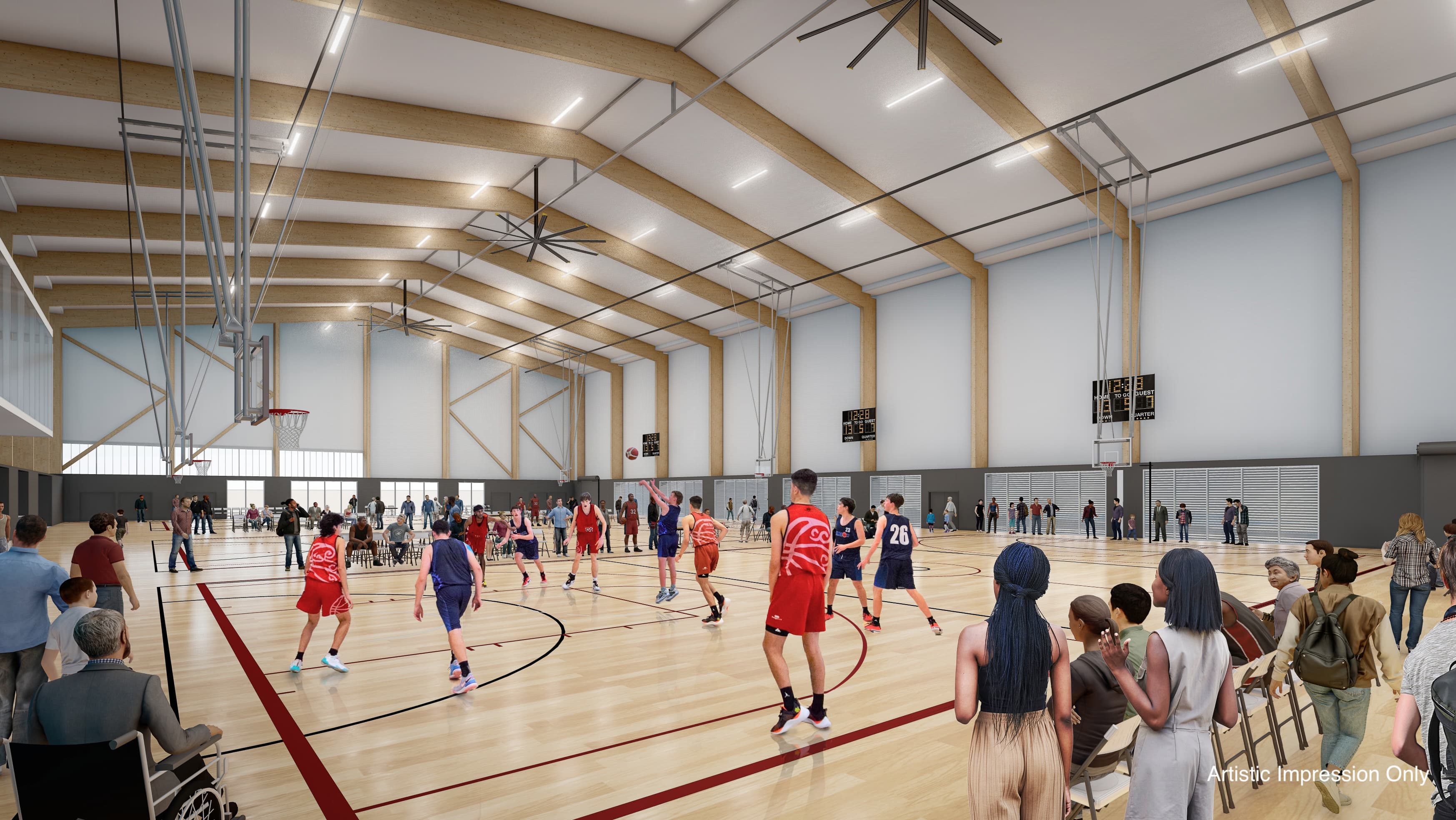 Render of Logan Indoor Sports Centre