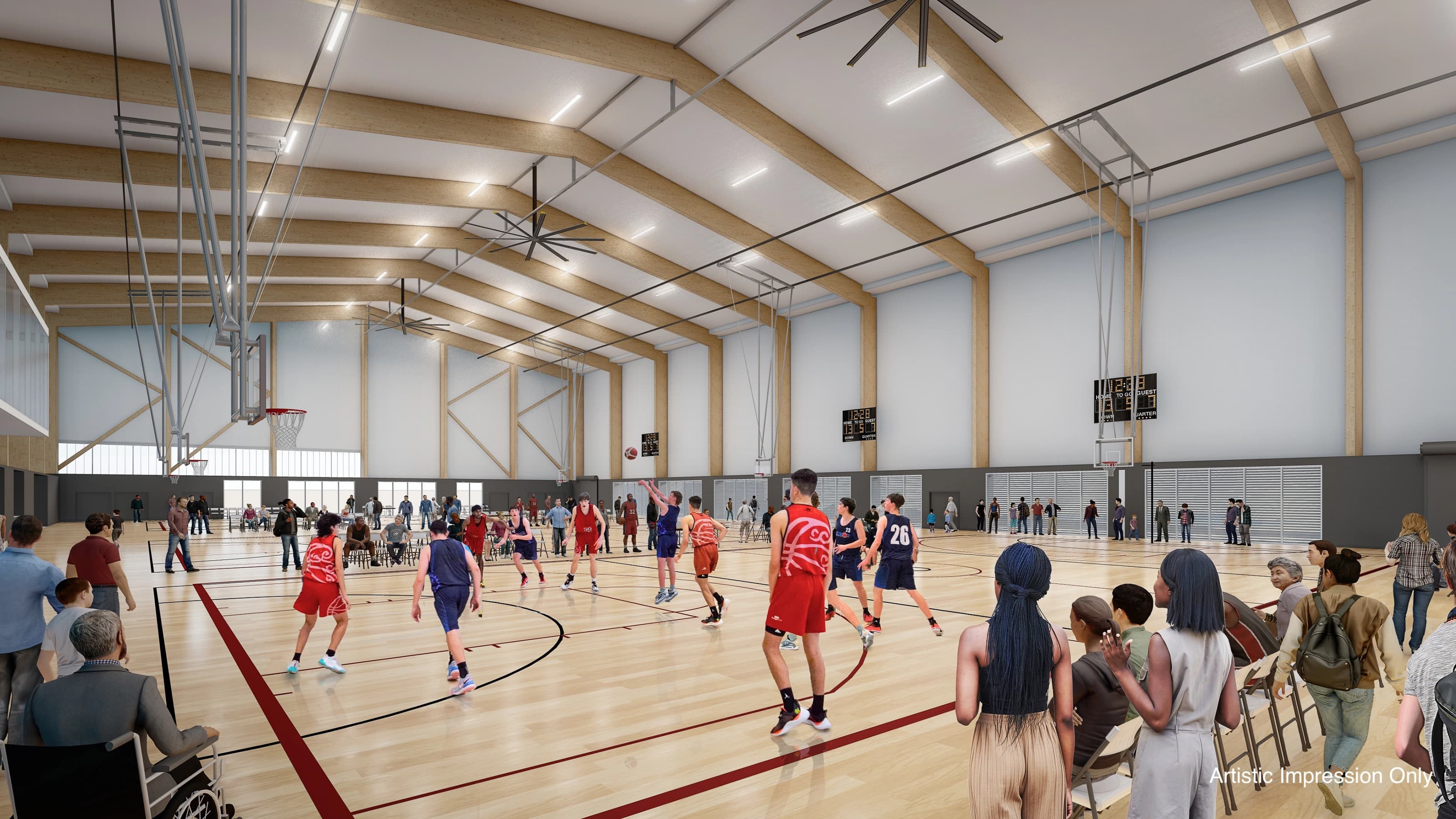 Render of Logan Indoor Sports Centre