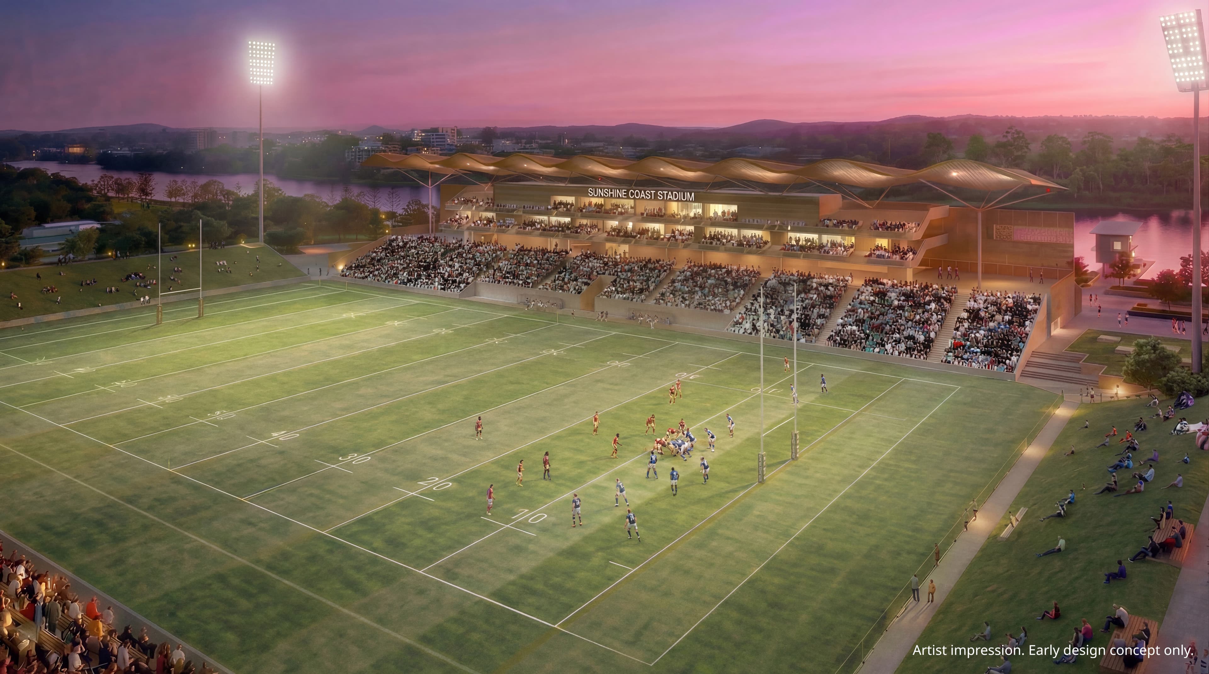Coastal energy shapes the vision for the new Sunshine Coast Stadium